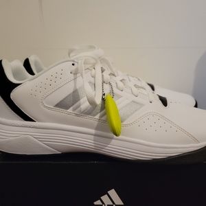 New! Mens 12 Adidas Cloudfoam Ilation Basketball Sneakers Rare White Shoes